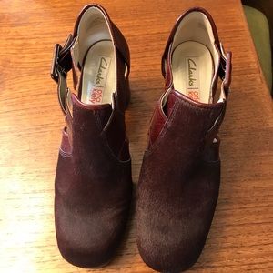 Oxblood Clarks by Orla Kiely - 6.5